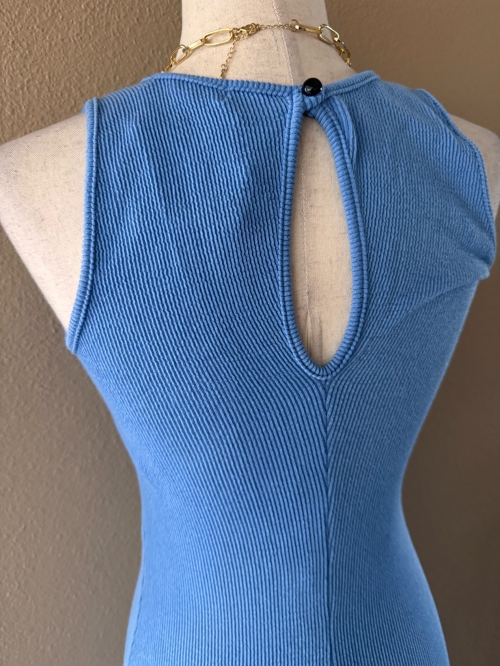 Sleeveless Wide-Leg Jumpsuit in Sky Blue - Picture 7 of 9